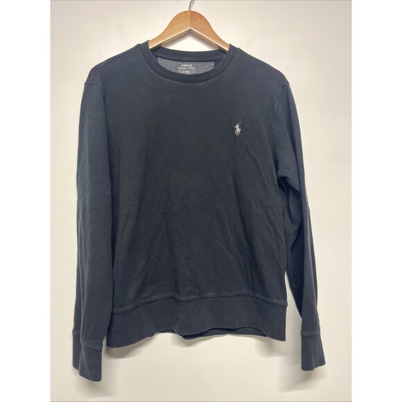 Polo‎ Ralph Lauren Sweater Men’s Medium Crewneck Black - Picture 1 of 4